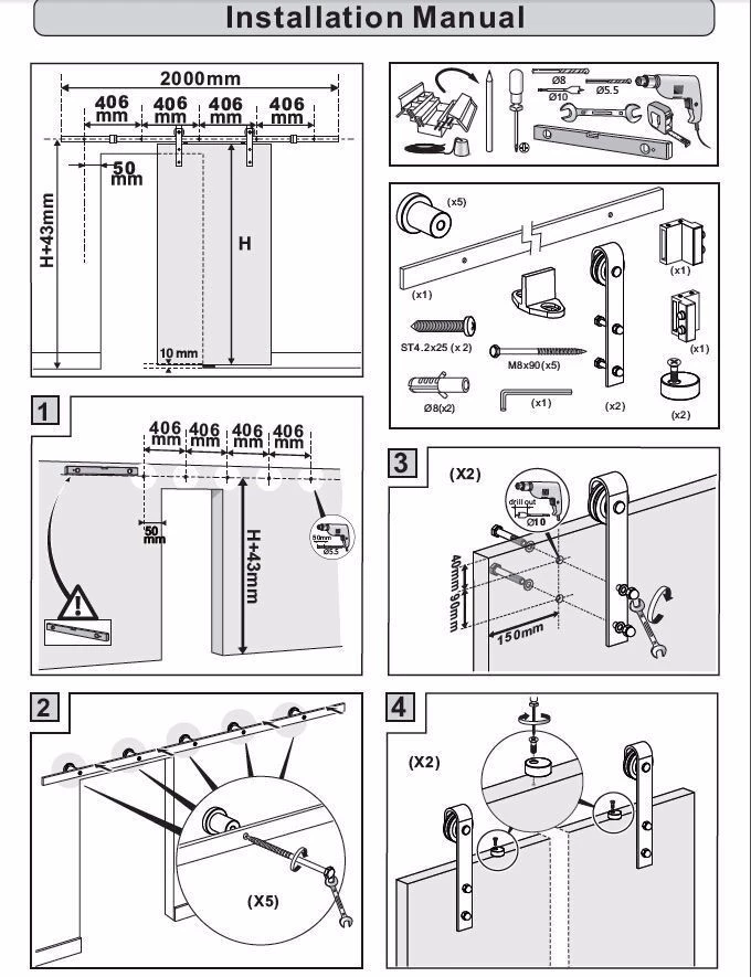 Hot sale sliding barn door hardware from strength chinese manufacturers